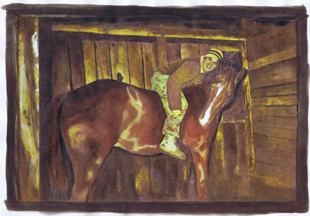 Chris Cervantes and his horse, Dakota