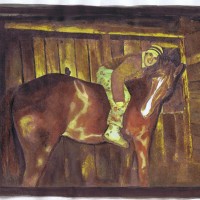 Chris Cervantes and his horse, Dakota