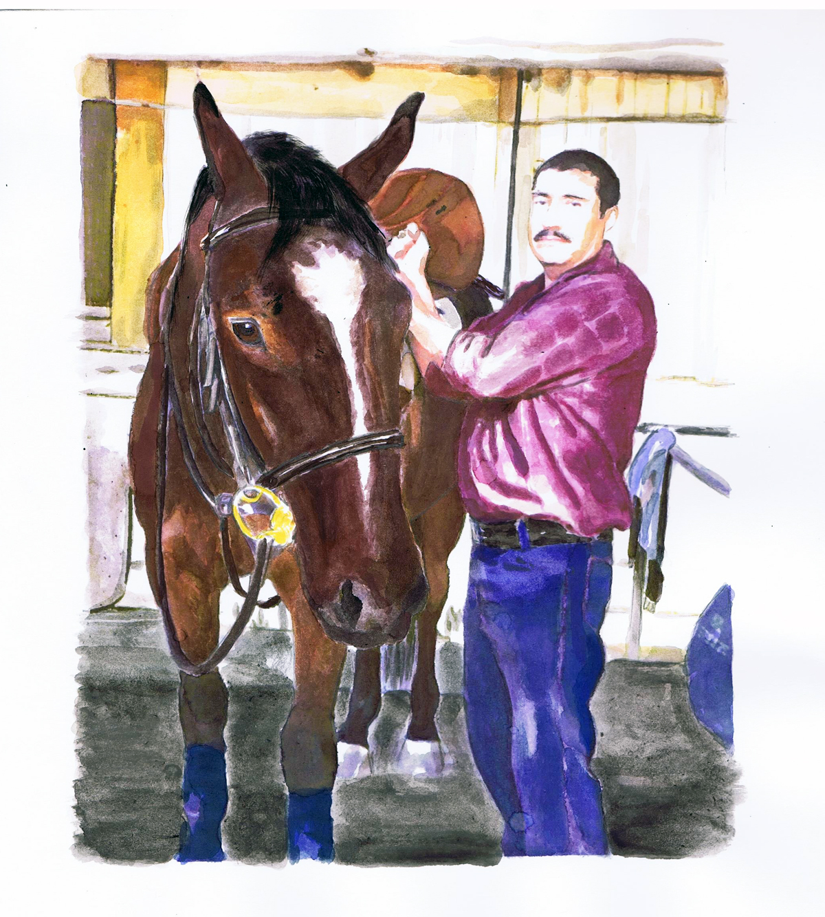 Ramiro and Andy Watercolor by Lahle Wolfe