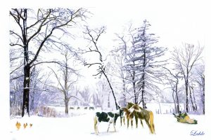 "Karen's Winter." Watercolor by Lahle Wolfe