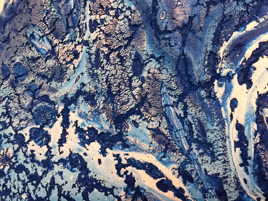 "Frost" Art photography by Lahle Wolfe. Closeup from an acyrlic painting by New York artist, Gabriel Straus.