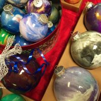 Colorful Christmas Ornaments Lahle Wolfe