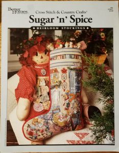 Christmas Stocking - Sugar and Spice BHG 1992 Cross Stitch and Coutrny Crafts